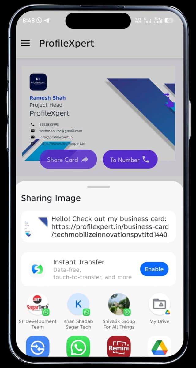 Share cards 